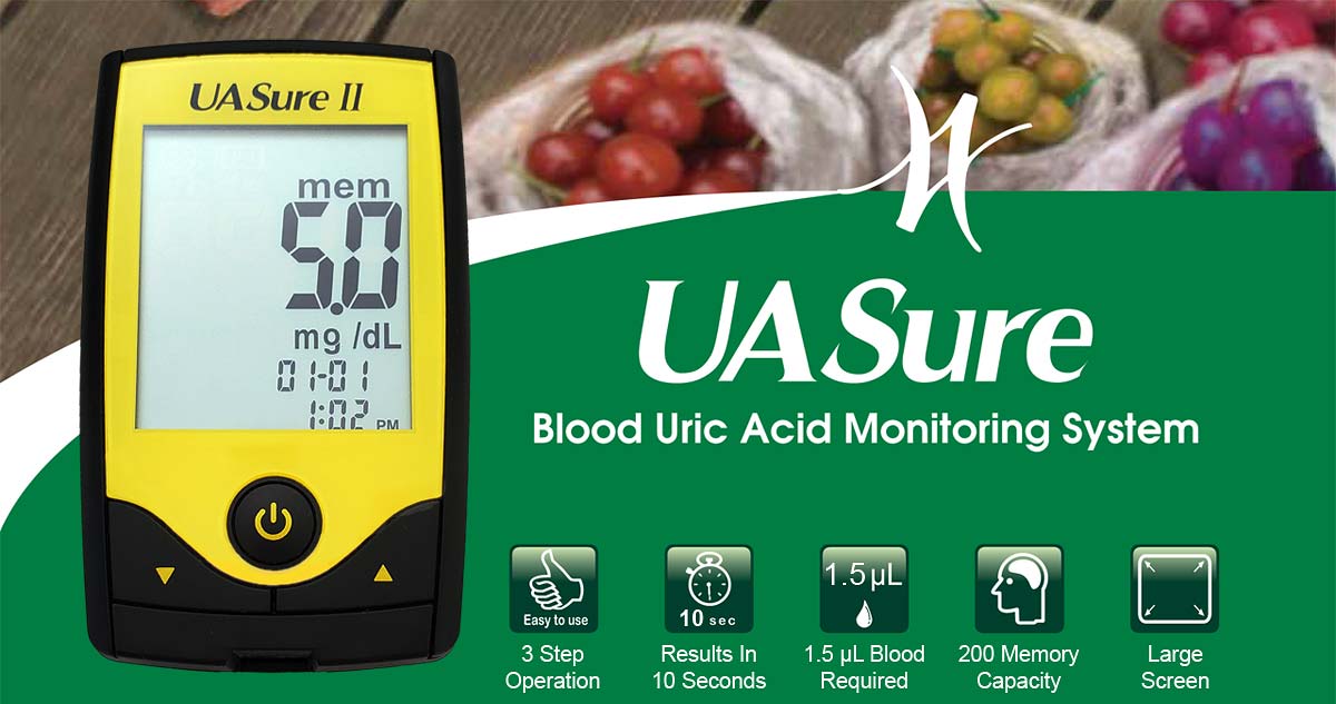 UASure Uric Acid Meter Test Kit - UA Sure Home Blood Gout Monitor